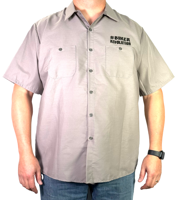 Support Mechanic Shop Shirt-Men s-Grey Fashion