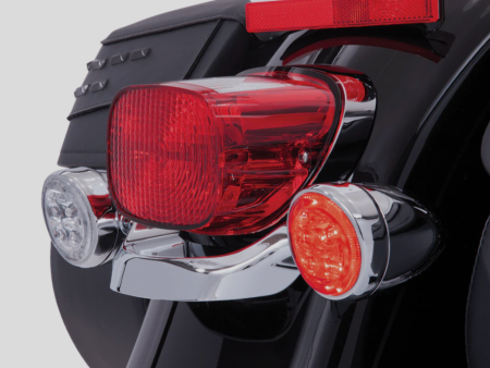 Ciro Fang LED (Single Filament) Rear Signal Light Inserts for Harley-Chrome or Black For Sale